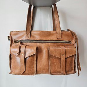 Joanna’s Favorite Satchel Raven + Lily Crossbody Shoulder Bag Brown Leather